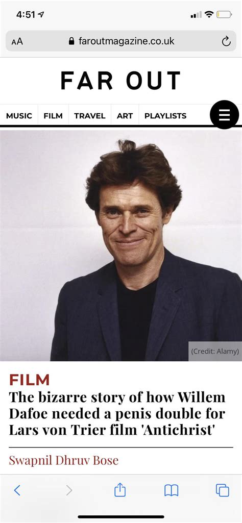 willem dafoe big penis|Men who are Handsome/Ugly